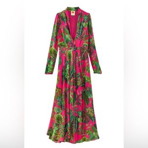 FARM Rio - Pink Leaves Maxi Dress - Medium